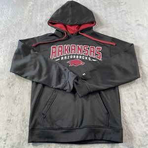 Arkansas Razorbacks Champion Hoodie Mens Small Black‎ NCAA Sweatshirt
